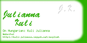 julianna kuli business card